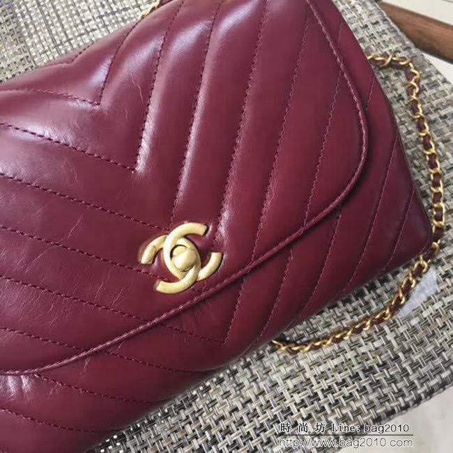 香奈兒CHANEL 57700 2018最新款爆款油臘皮鏈條包 DSC2024